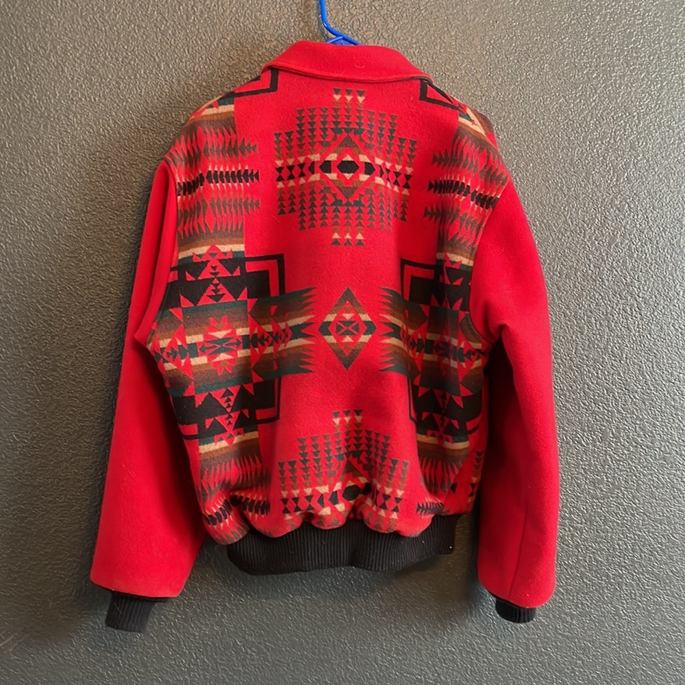 Pendleton Red Aztec Print Jacket - image 6